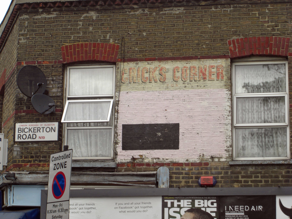 Crick's corner. Bickerton Road, Highgate. Maggie Jones Flickr