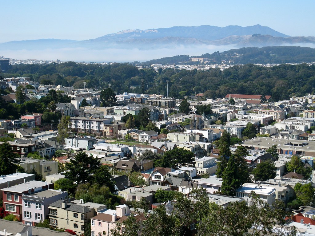 San Francisco Cole Valley view from Tankhill Park Flickr