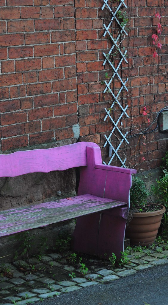 Wirksworth Pink Chair Pink Bench The Dale Wirksworth… Flickr