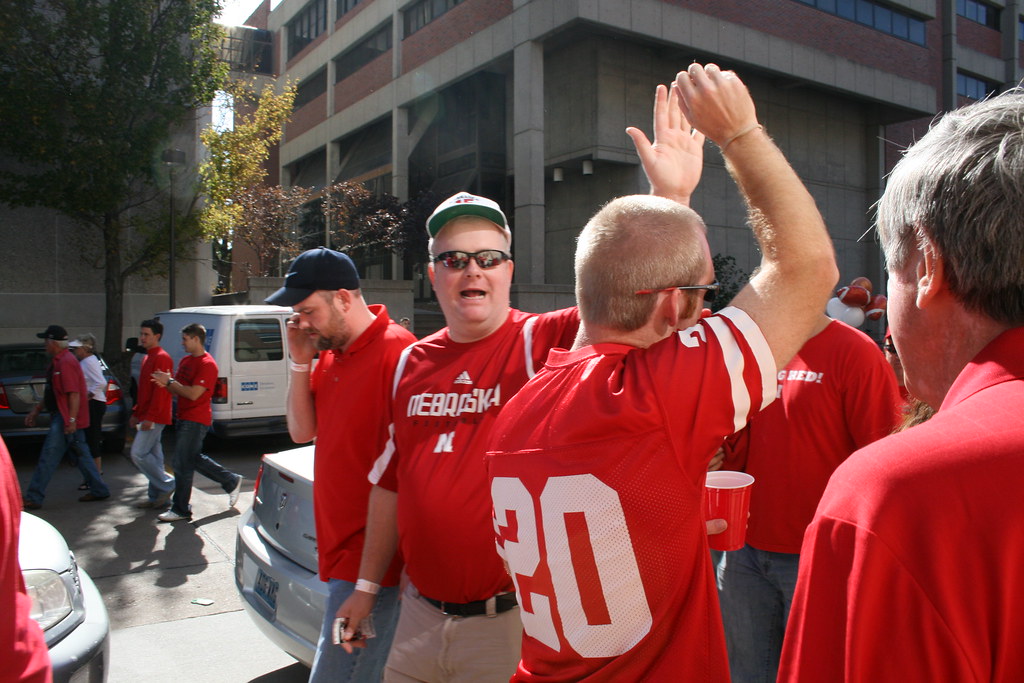 Ben Nelson greets Nebraska fans at Memorial Stadium for Ne… Flickr