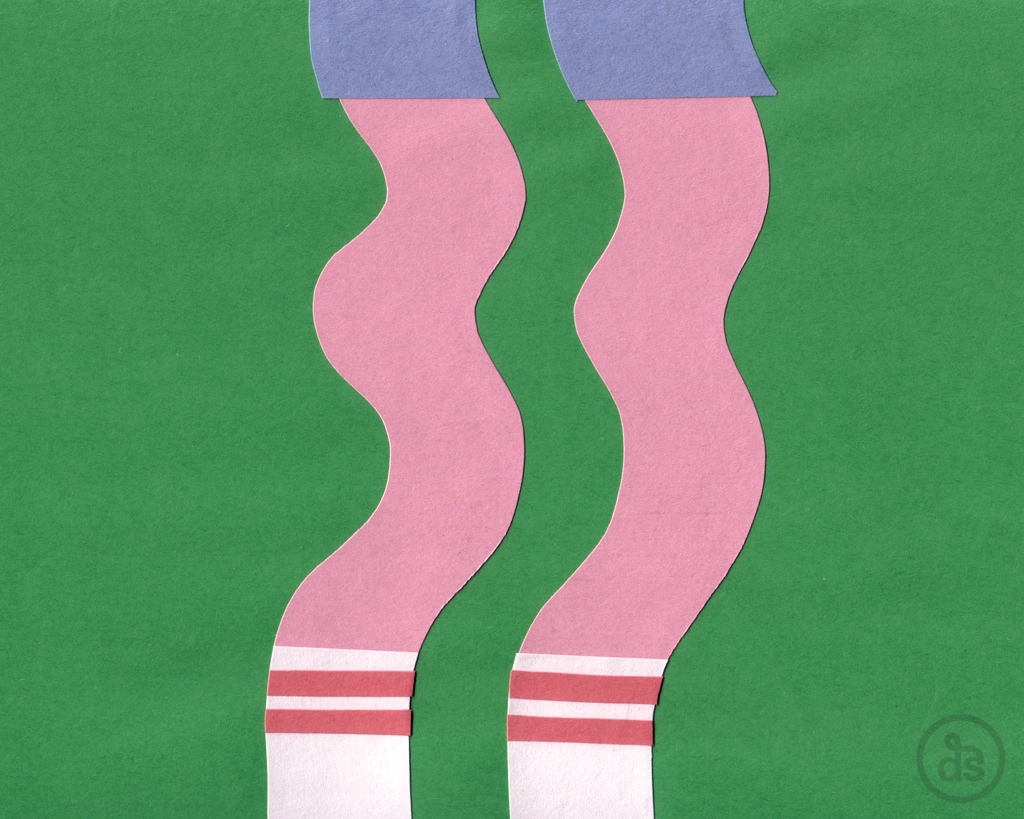 Weak in the Knees MSCED 02/14/11 cut paper + glue