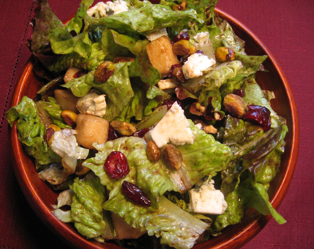 Michael’s Bosc Pear, Blue Cheese, and Pistachio Salad With… Flickr