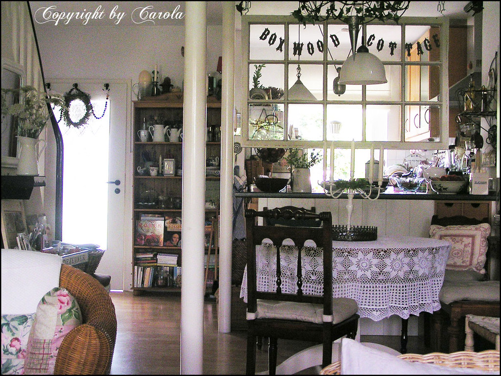 Old transom window room divider View from the living room … Flickr