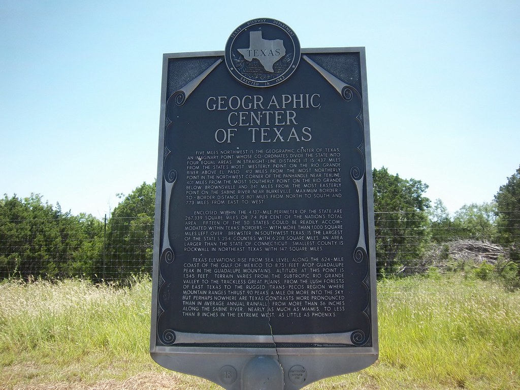 Geographic Center of Texas, Mercury, Texas Historical Mark… Flickr
