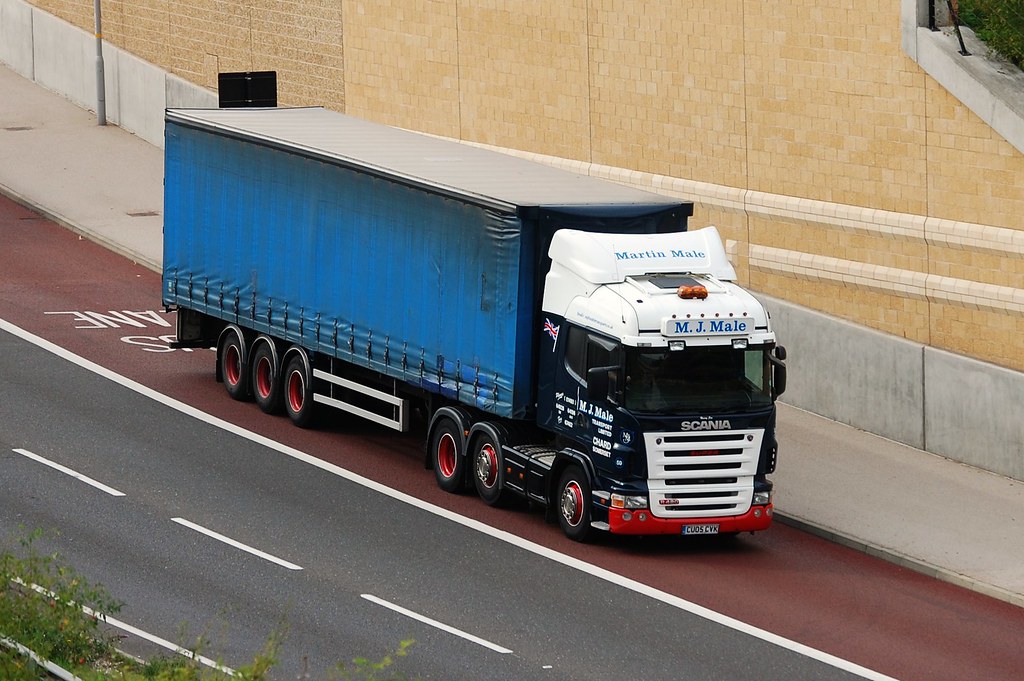 M.J. Male Transport Limited Scania R420 Lorry, A23 Relief … Flickr