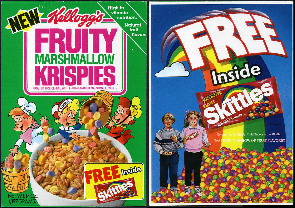 Kellogg's Fruity Marshmallow Krispies Free Skittles in… Flickr