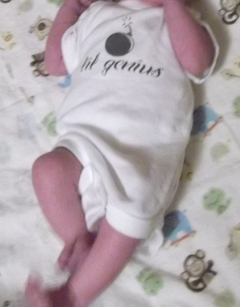 Lil' Genius Garrick Van Buren sent us a onesie with a cust… Flickr