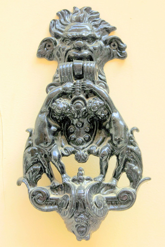 Baroque door knocker, Tavernes, Var, Provence Spencer Means Flickr