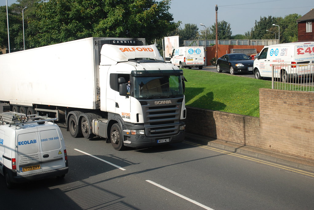 MX57 MLY Salford Van Hire Scania 420, A2 Sittingbourne Flickr