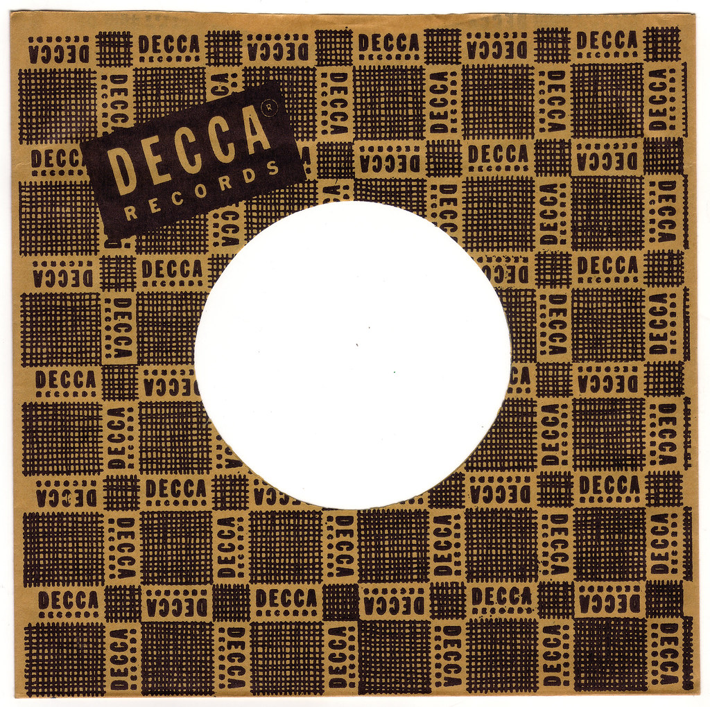 1950s DECCA RECORDS 45 RPM Record Sleeve Founded in Britai… Flickr
