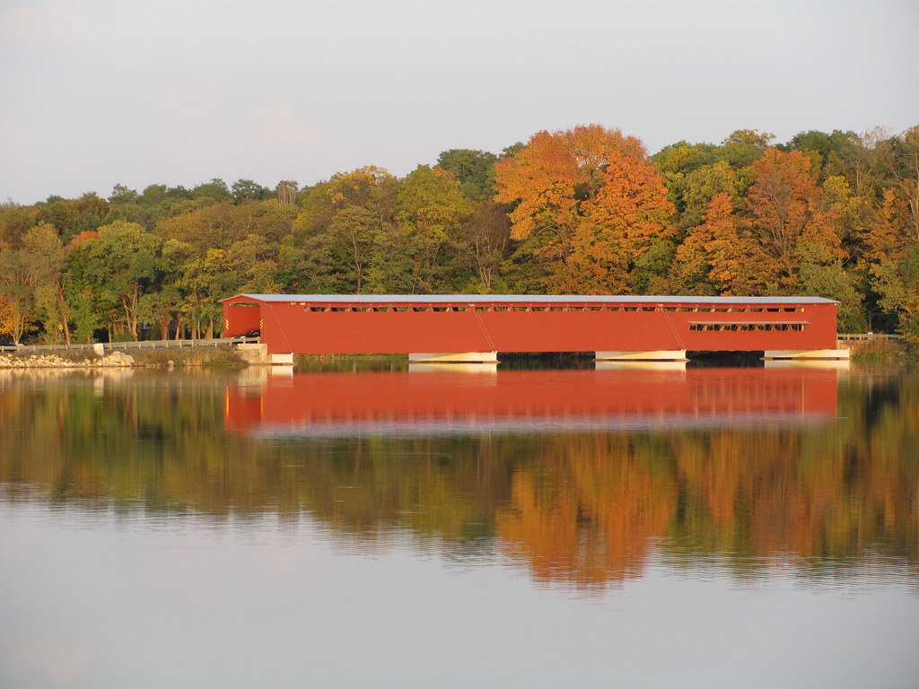 Langley Covered bridge 3, Centreville, MI Taken Oct. 9, 20