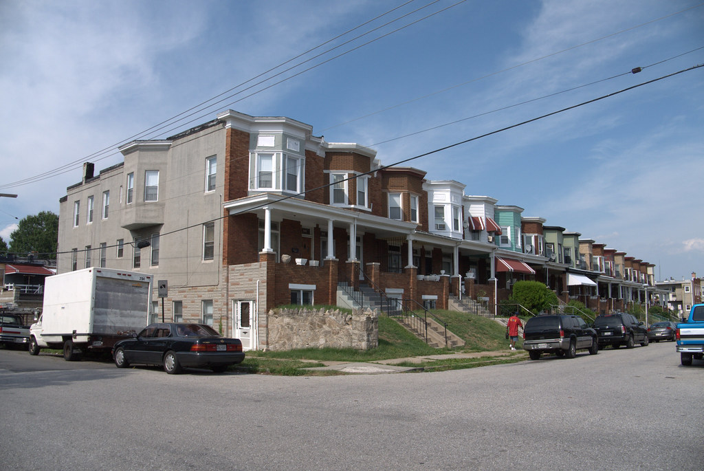 Rowhouses, Edmondson Avenue Historic District View of the … Flickr