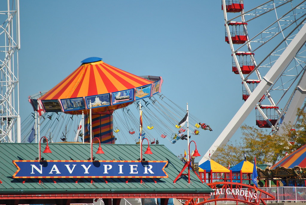 Views from Navy Pier in Chicago Navy Pier is a 3,300foot … Flickr