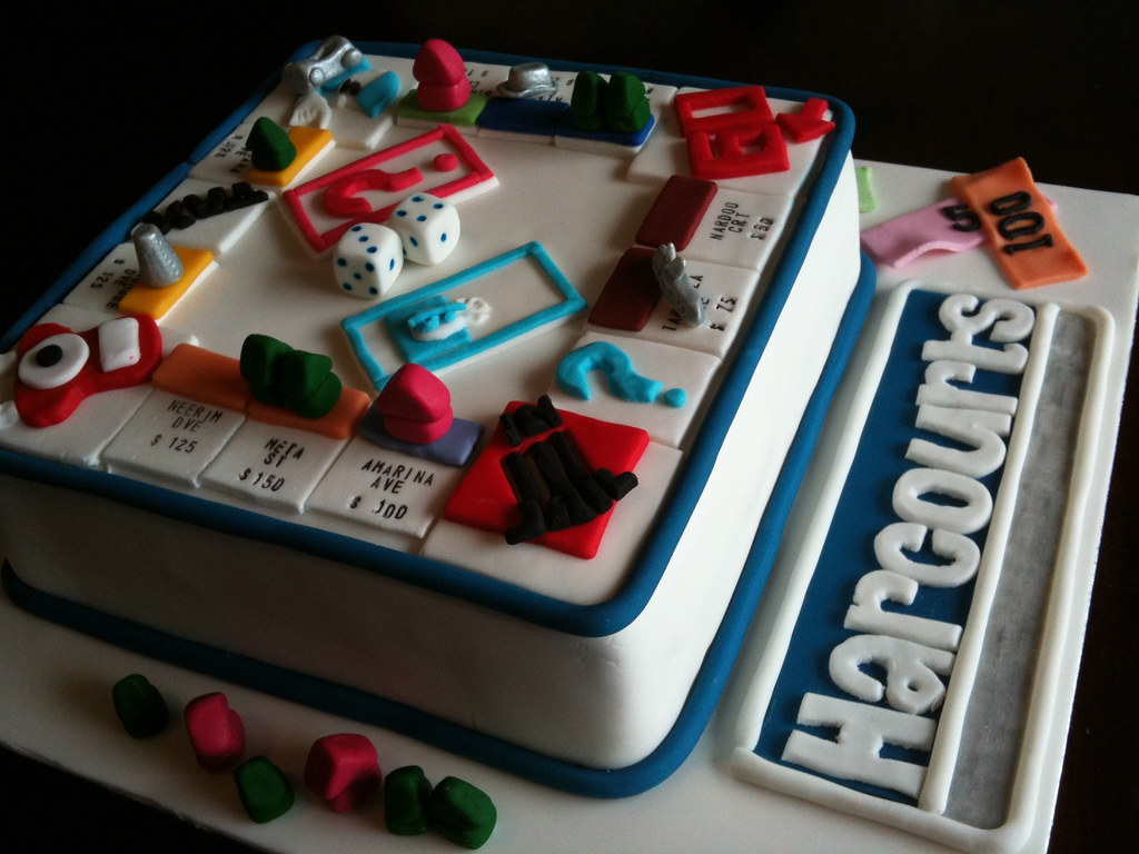 Corporate cakes Monopoly cake made for Real Estate agent H… Flickr