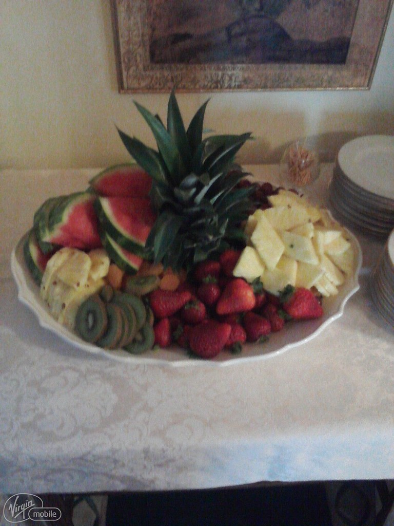 Homemade fruit tray Sent from my Virgin Mobile! jonybickle Flickr