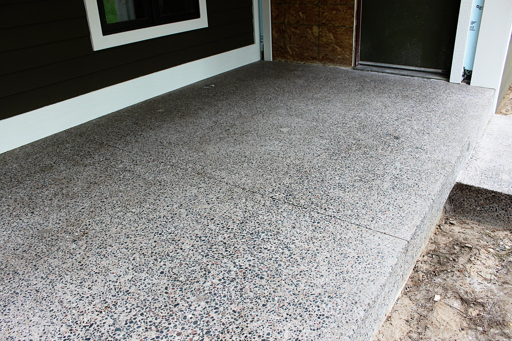 200 grit polished concrete porch, steps, and walkway peb… Flickr