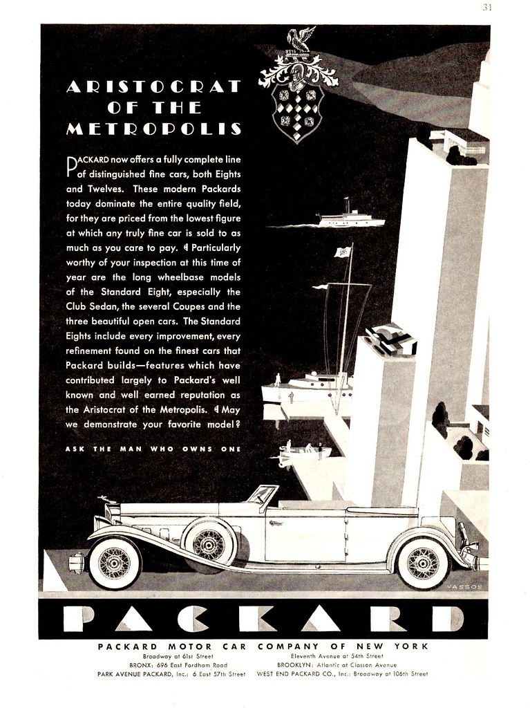 1932 Packard New York Dealers Ad, Aristocrat of the Metrop… Flickr