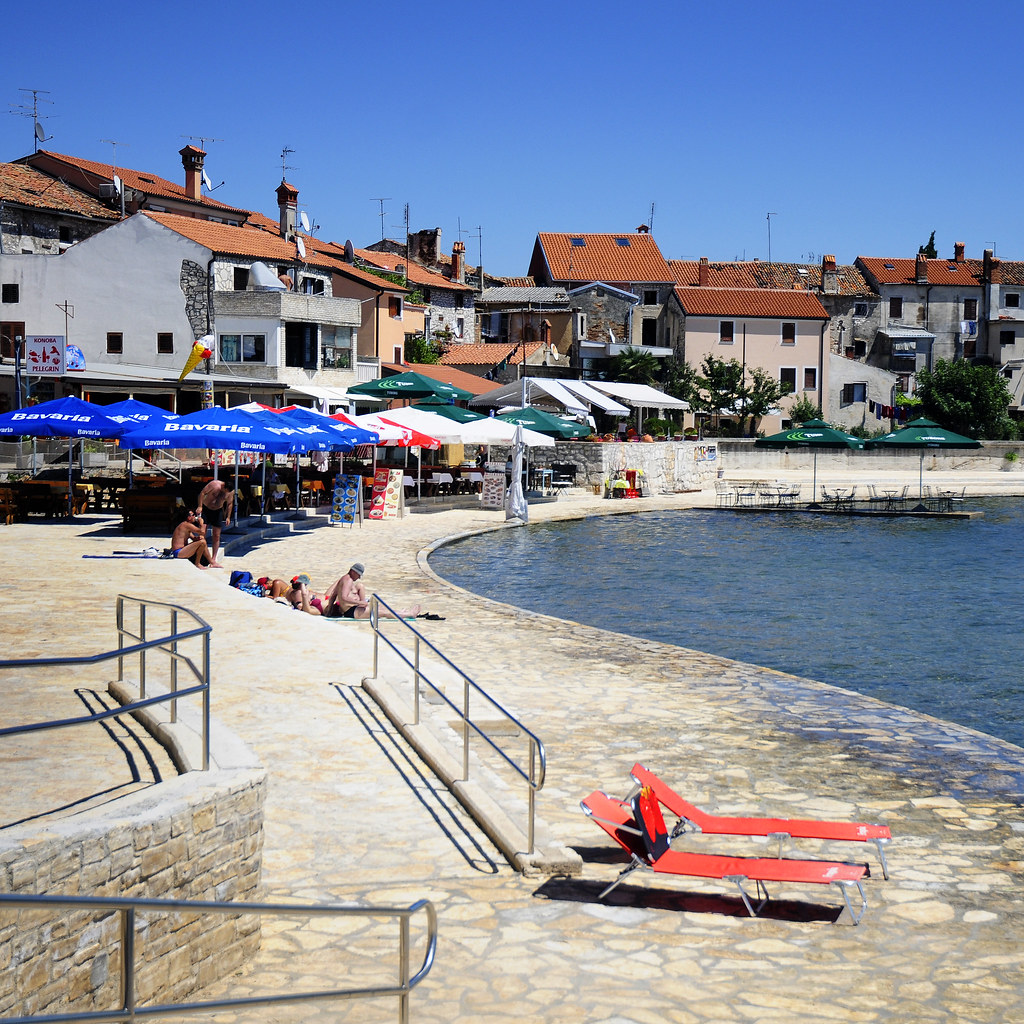 Croatia Istria Umag Town Beach sq Umag Town 'beach' … Flickr