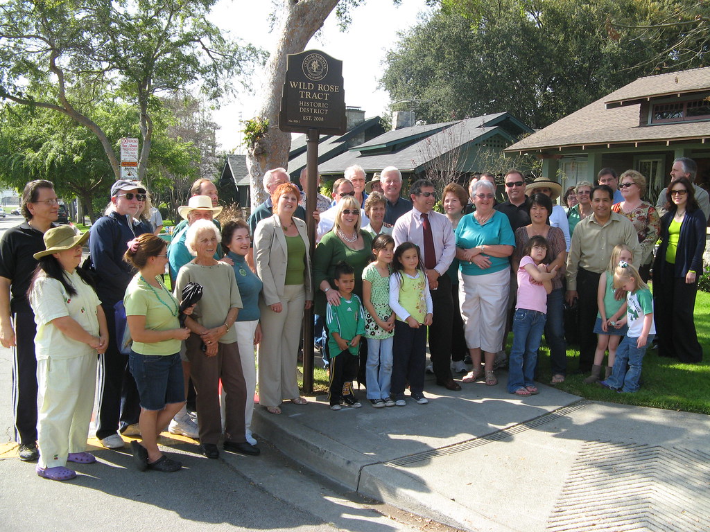 Wildrose Dedication Mayor Mary Ann Lutz at dedication plaq… Monrovia Public Library Flickr