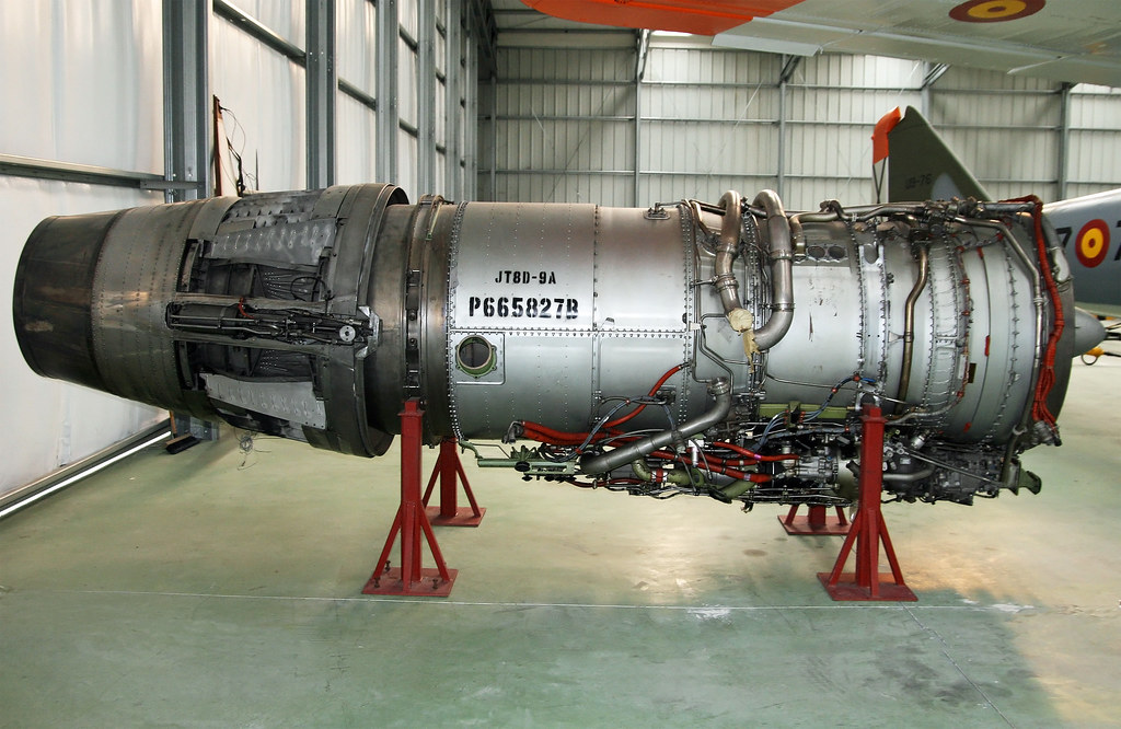 Pratt & Whitney JT8D-9A | A P&W JT8D from one of Iberia's re… | Flickr
