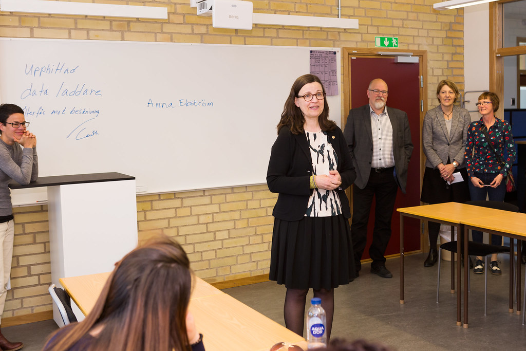 Anna Ekström på Värnhemsskolan Foto Jens Ohlsson