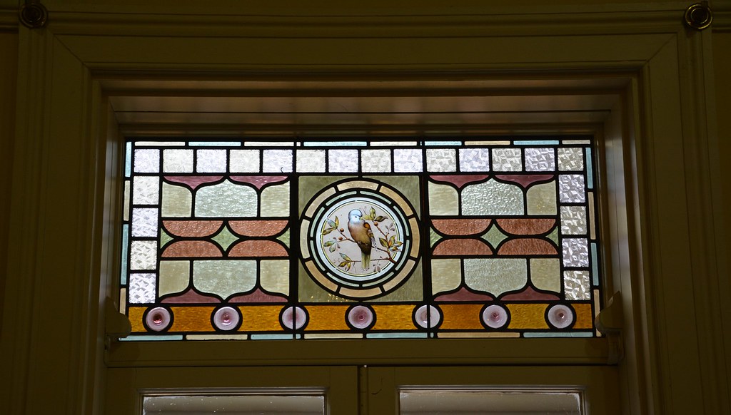 Stained glass window, Buda Villa, Castlemaine, Victoria Flickr