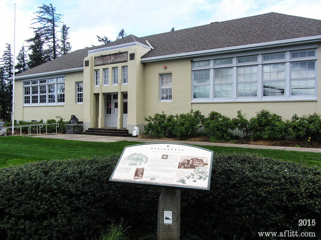Springdale School and Interpretive Sign (2015) Springdale,… Flickr