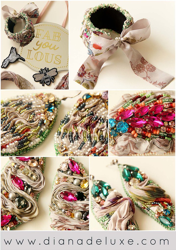 dianadeluxe jewelry silk Silk jewelry by DianaDeluxe Flickr