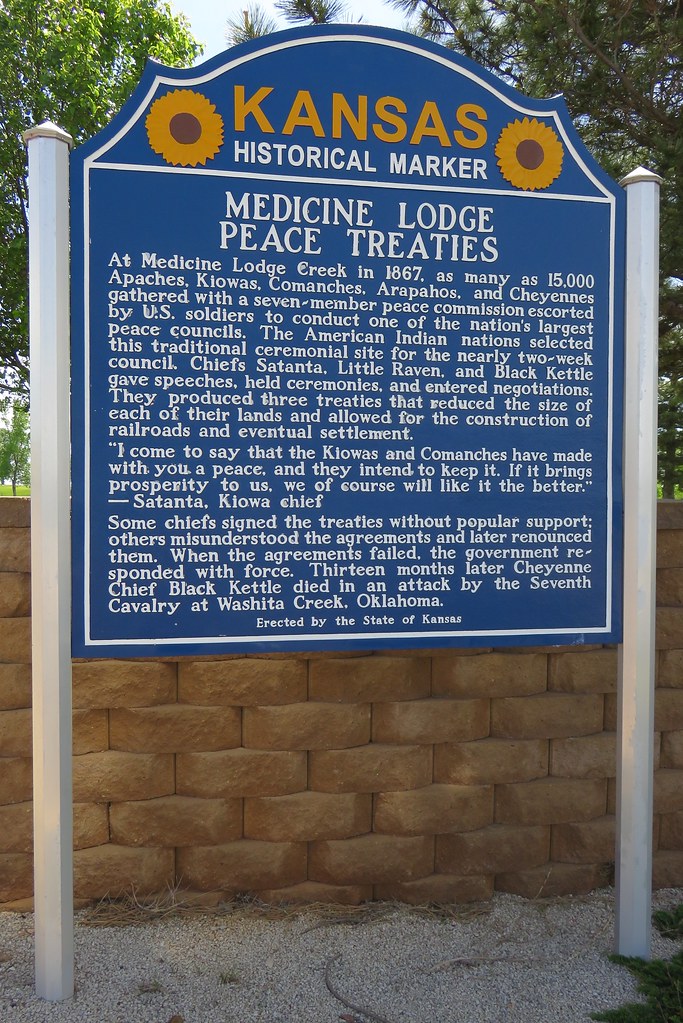 Medicine Lodge Peace Treaties Marker (Medicine Lodge, Kans… Flickr