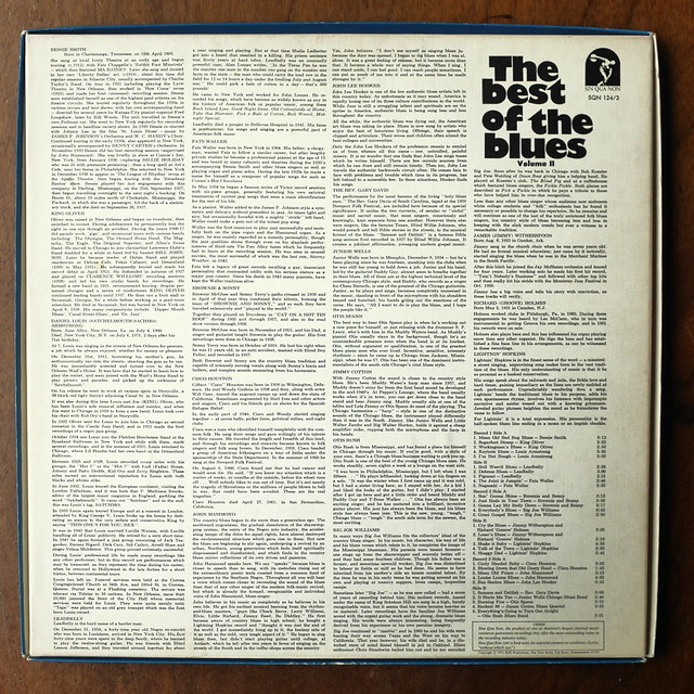 Backside The best of the blues Vol.2 Bessie Smith, King Oliver, Louis