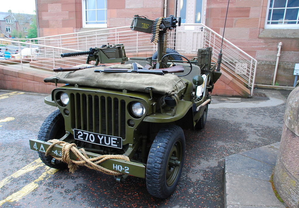 Willys Jeep. Inverness Classic Car Show. A well armed reco… Flickr