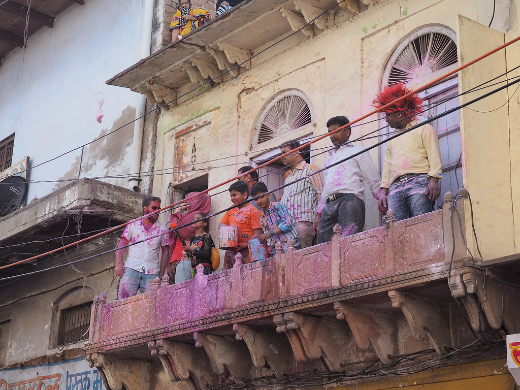 Buckets and water guns on the ready Holi festival in Mathu… Flickr