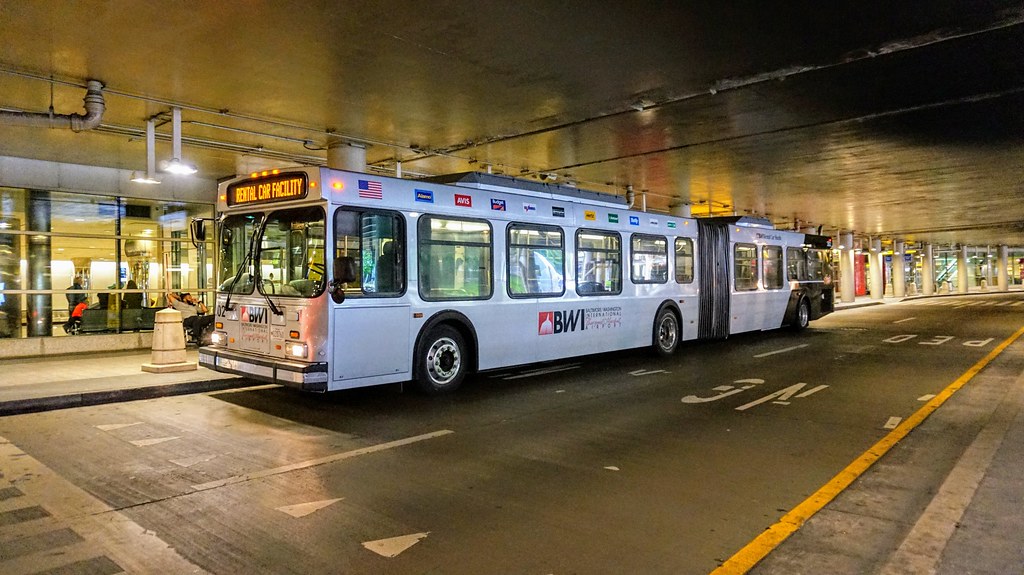 BWI Rental Car Shuttle 2002 New Flyer D60LF 302 MW Transit Photos