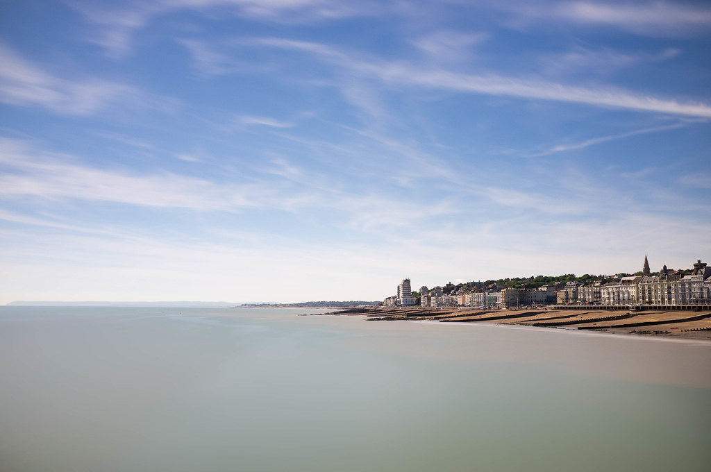 Hastings Seafront Hastings Seafront at low tide. Probably … Flickr