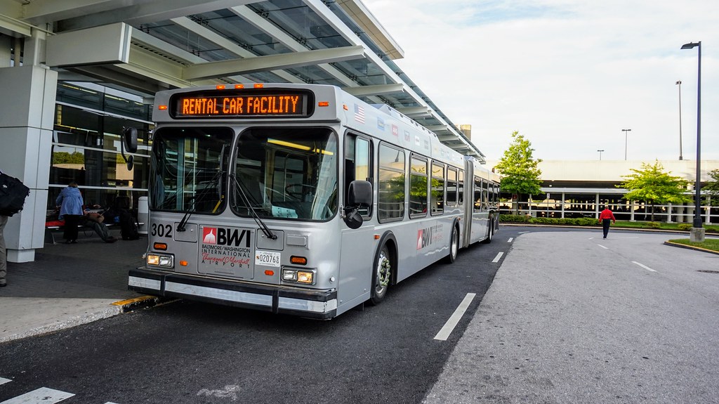 BWI Rental Car Shuttle 2002 New Flyer D60LF 302 MW Transit Photos