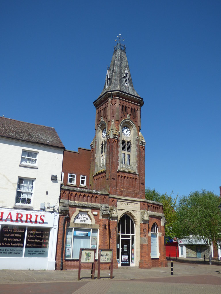 Former Town Hall Market Square, Rugeley clock tower Flickr