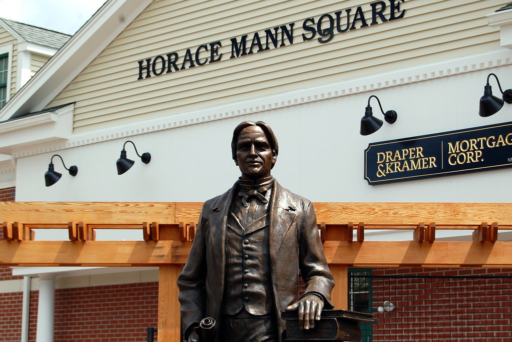 Horace Mann Statue Flickr