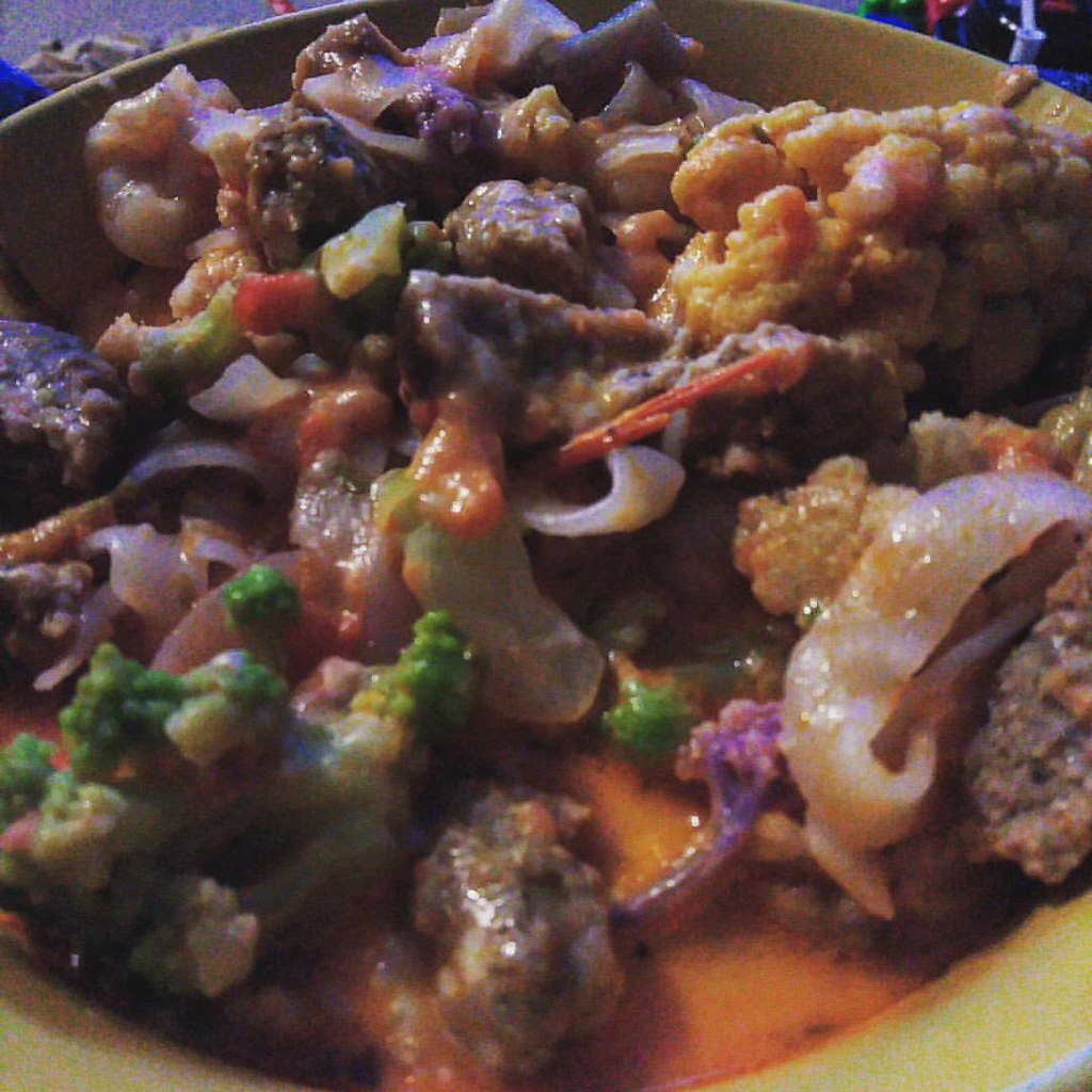 Shirataki noodles with a lazy tomatocream sauce (literall… Flickr