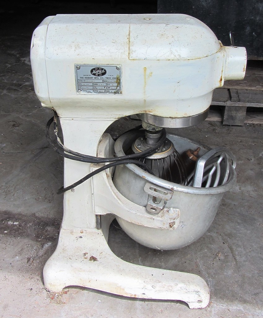 Hobart Commercial Mixer Has several attachments and bowl. … Flickr