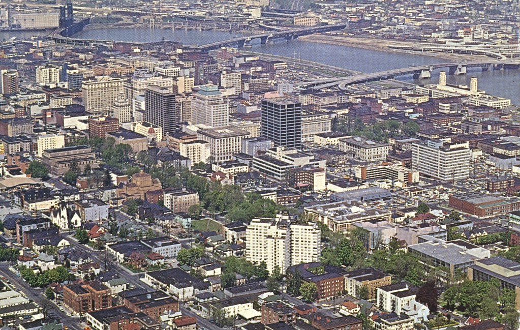 Portland, Oregon The downtown area showing the "Ione Plaza… Flickr
