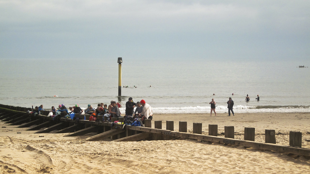 swimming club Portobello beach in May Pete Flickr
