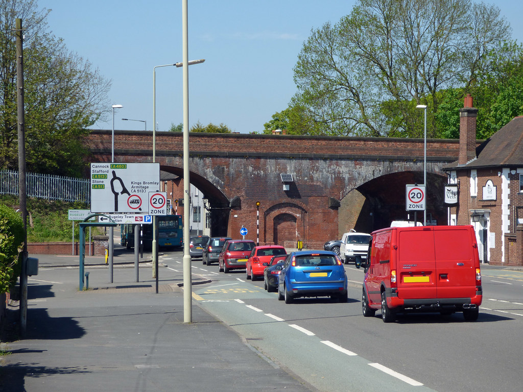 Railway bridge / viaduct from Main Road Brereton, Rugeley Flickr