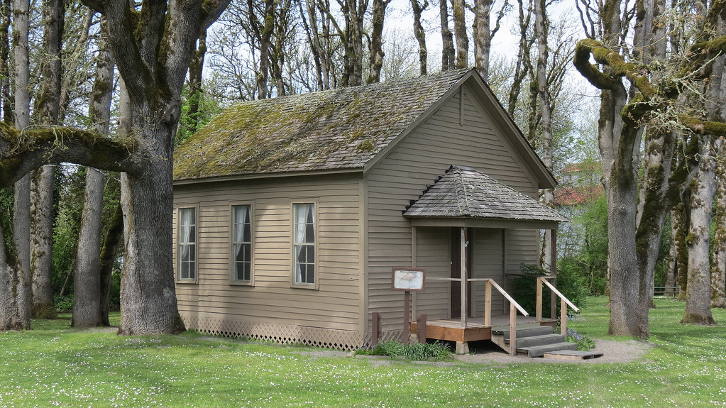 Lawn Arbor School, Ballston, Oregon. Built from local lumb… Flickr