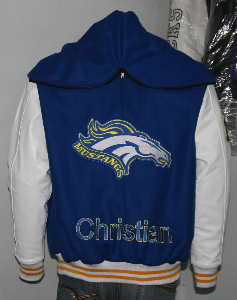 zipper hood varsity jackets royal and white (4) Design Your Varsity