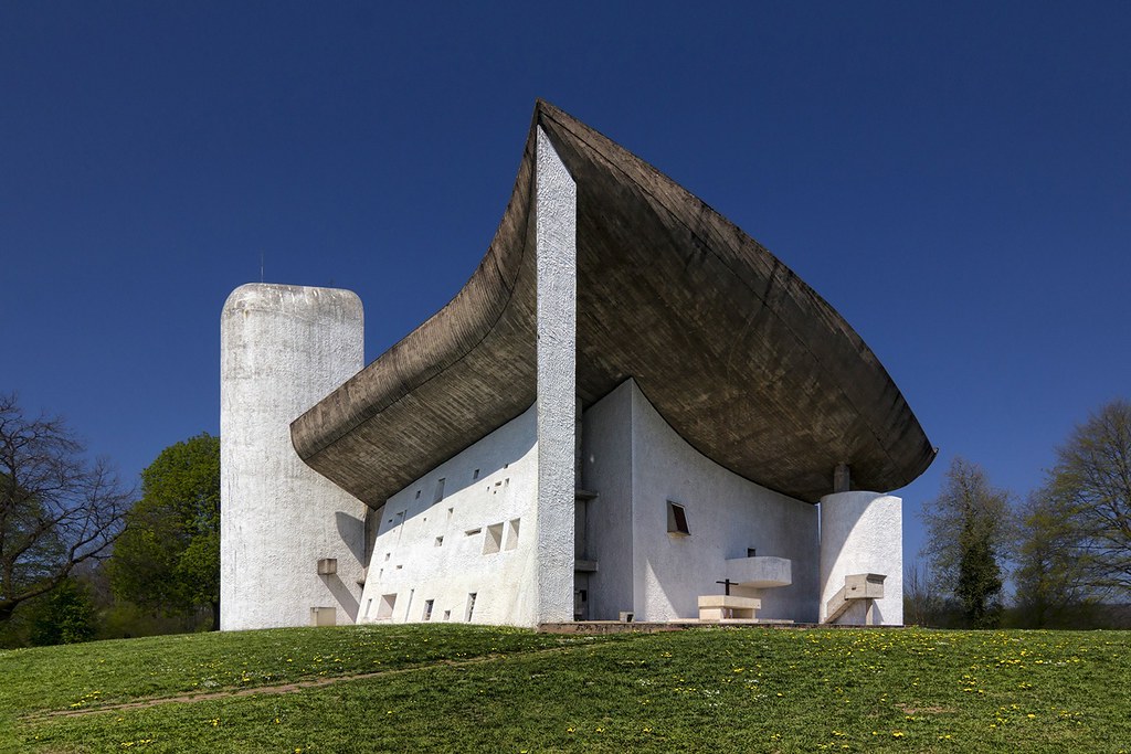 Chapel of Notre Dame du Haut designed by Le Corbusier. Ron… Flickr