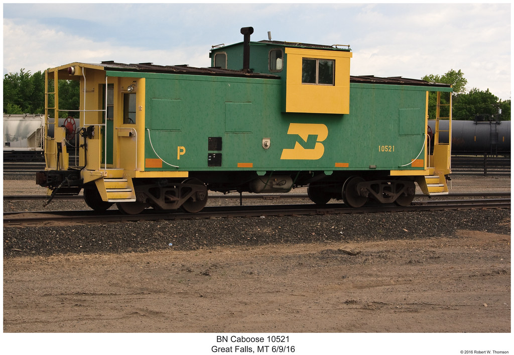 BN Caboose 10521 BN caboose 10521 at Great Falls, Montana … Flickr