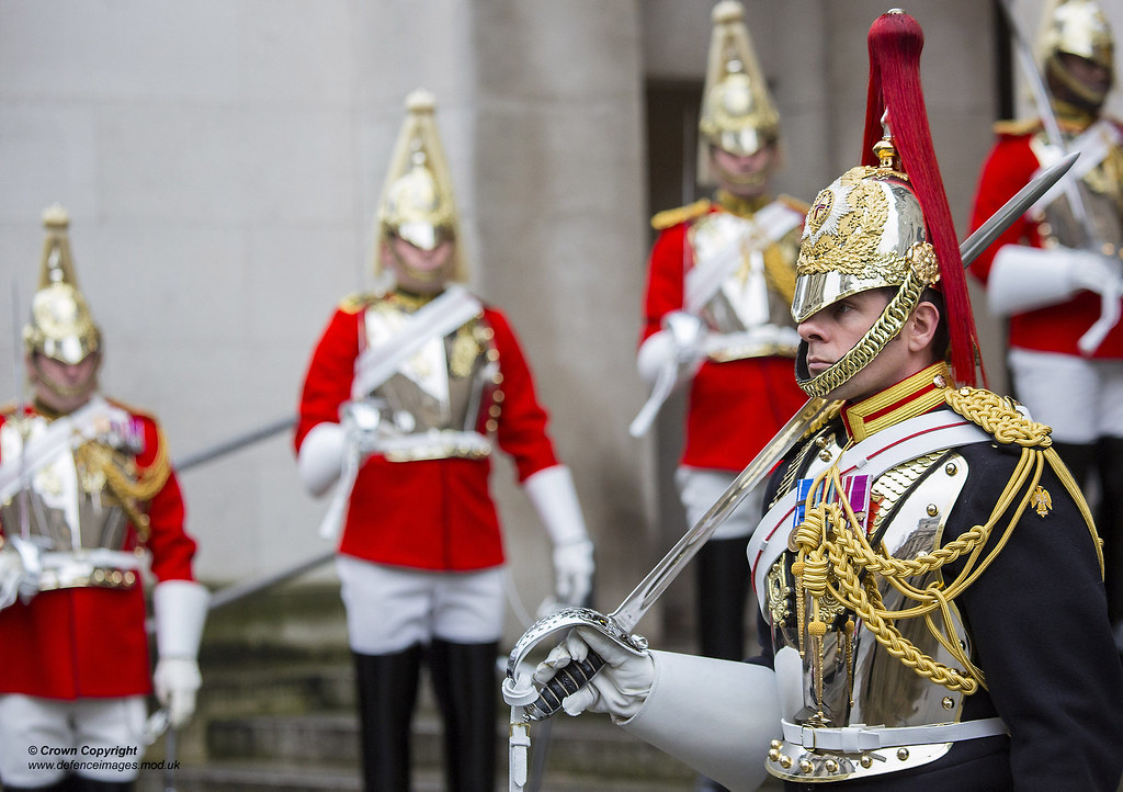 Blues and Royals Honour Guard Picture shows members of the… Flickr
