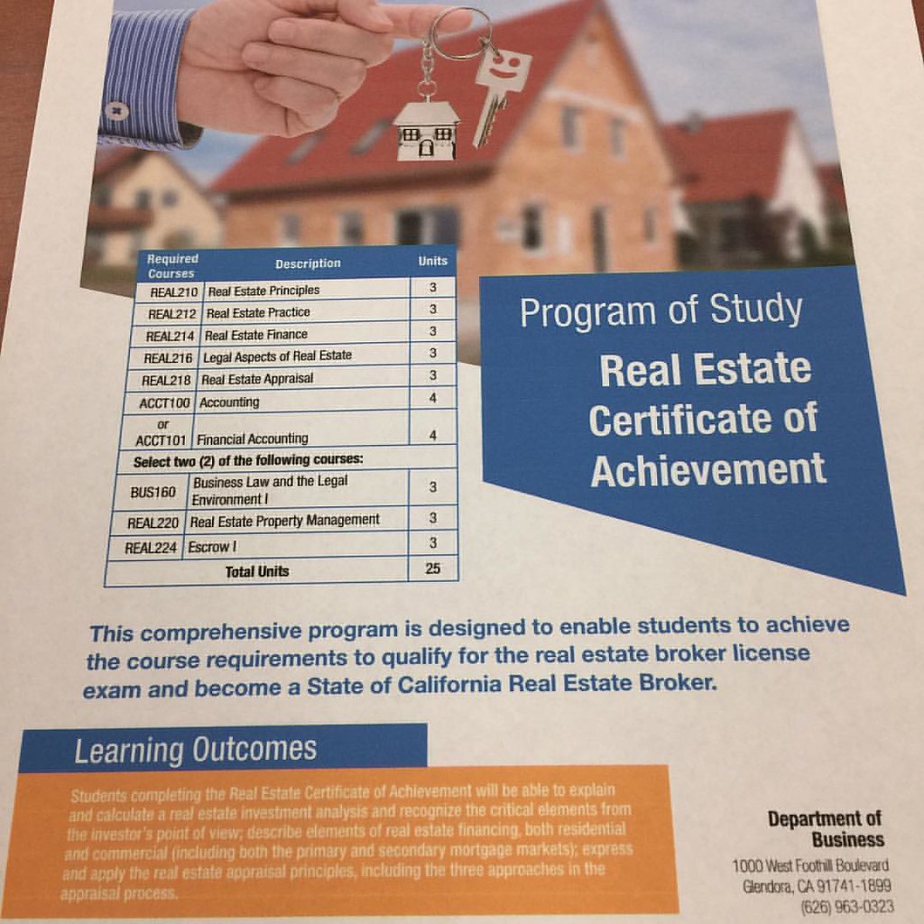 Citrus College Real Estate Department is now offering Cert… Flickr