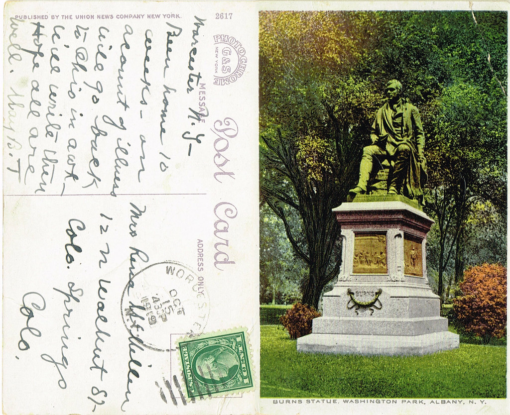 Albany 001 (Robert) Burns Statue, Washington Park, Albany … Jim Burns Flickr