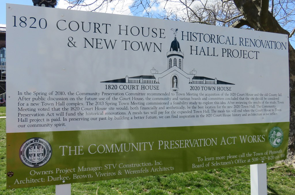 Plymouth County Courthouse and Town Hall Restoration Sign … Flickr